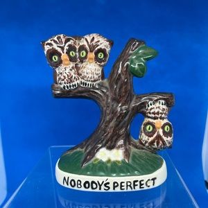 Vintage Owls Mould Hobbyist Ceramic piece GUC
